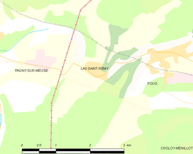Mapa obce Lay-Saint-Remy