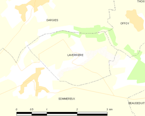 Poziția localității Laverrière