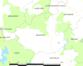 Mapa obce Magnivray