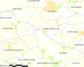 Poziția localității La Meilleraie-Tillay