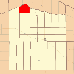 Map highlighting Dustin Township, Holt County, Nebraska.svg