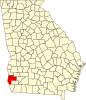 Map of Georgia highlighting Early County Map of Georgia highlighting Early County.svg