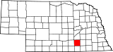 Map of Nebraska highlighting Clay County.svg