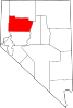 Localização do Condado de Pershing