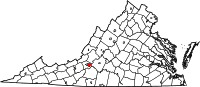 Map of Virginia highlighting Roanoke City.svg