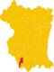 Map of comune of Prata di Pordenone (province of Pordenone, region Friuli-Venezia Giulia, Italy).svg