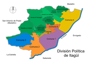 Division politique de Itagüí