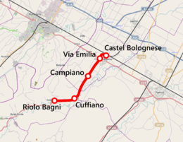 Harta feroviară Castel Bolognese-Riolo Bagni.png