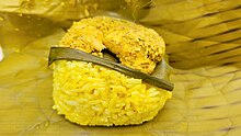 Maranao chicken pater with palapa and kuning (turmeric rice) from Bukidnon, Philippines 07.jpg