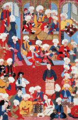 Image 19Ottoman miniature of a meddah performing at a coffeehouse (from Coffeehouse)