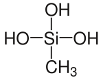 Structural formula of methylsilanetriol