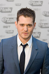 Michael Buble topped the chart with "Home". Michael Buble by Dallas Bittle crop.jpg