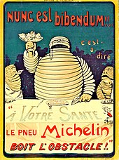 Mascotte du bonhomme Michelin très enthousiaste - Taille L (175-180 CM)