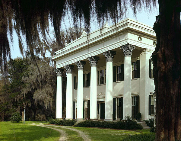 Millford Plantation built 1839–41, is an example of Greek Revival architecture