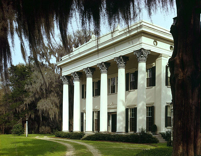 Millford Plantation built 1839–41, is an example of Greek Revival architecture