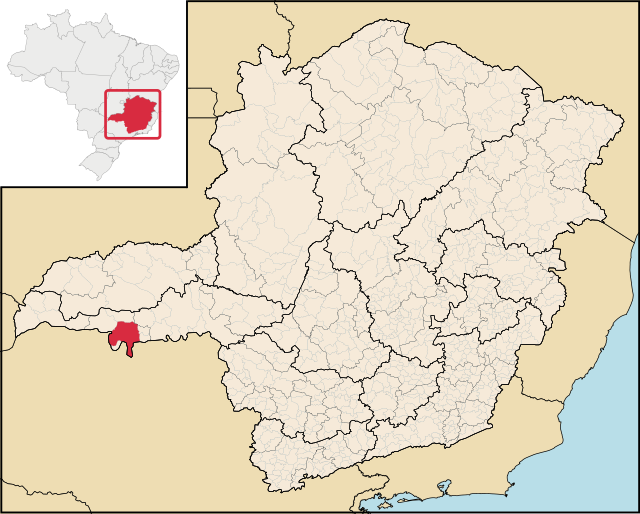 Localização de Frutal em Minas Gerais