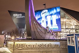 Minnesota Vikings Legacy Ship - U.S. Bank Stadium, Super Bowl LII (28153069309).jpg