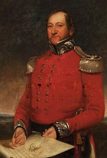 A portrait of Moses Montefiore wearing the uniform of a Surrey Militia officer. Moses Montefiore.jpg