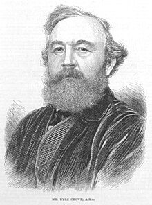 Eyre Crowe, A.R.A., by Thomas Dewell Scott of The Illustrated London News Mr. Eyre Crowe, A.R.A. - ILN-1876-0506-0005 (cropped).jpg