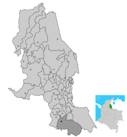 Location of the municipality and town of Chitagá in the Norte de Santander Department of Colombia.