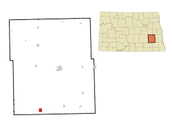 Location of Litchville, North Dakota