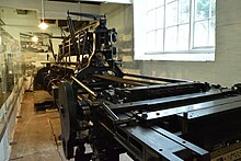 The Nottingham Industrial Museum's Advanced Leavers Lace Machine (built 1881) NIM Levers Lace Machine.jpg