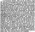 Le récit du naufrage le 25 janvier 1840 et du pillage du brick Le Jacques, de Calais, et la condamnation de certains pilleurs d'épaves (Journal des débats politiques et littéraires du 25 février 1840).