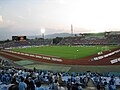 ナイトゲーム開催時の京都市西京極総合運動公園陸上競技場兼球技場