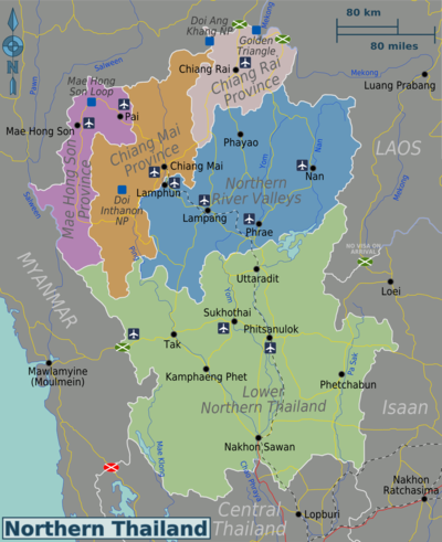 Regions of Northern Thailand