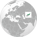 Vyznačení Severního Kypru v mapě