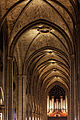 * Nomination: Notre-Dame de Paris - La voute de la nef (by Thesupermat) --Sebring12Hrs 19:03, 1 April 2021 (UTC) * Review I'd suggest to combine shot 001 with 002 (a stitching software may help) so that both the organ and the arch are not cropped. I think this exposition (comparing to that of 002) works best (highlights on the organ could be softened though). Thank you :) --Lion-hearted85 10:52, 2 April 2021 (UTC)