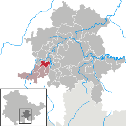 Tidigare läge av staden Oberweissbach i Landkreis Saalfeld-Rudolstadt
