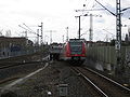 Train type 423 in Offenbach am Main-Ost, Germany entering the City-Tunnel Offenbach/ Baureihe 423 in Offenbach am Main-Ost fährt in den City-Tunnel Offenbach ein