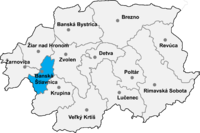 Okres Banská Štiavnica in der Slowakei