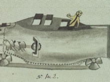 One of Winstrup's renderings of "The Whale" Ole Johansen Winstrup - Hvalfisken.png