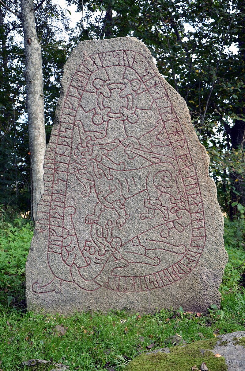 Olsbro rune stone. This stone, like many other rune stones, is