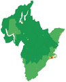 نقشه تراکم جمعیت در اوتاگو (سرشماری ۲۰۰۶)