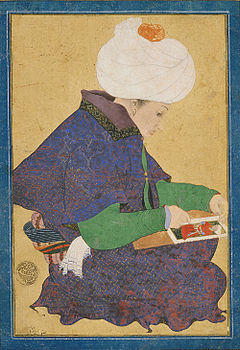 Peintre peignant un portrait, Istanbul ?, fin XVe siècle