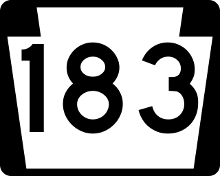 <span class="mw-page-title-main">Pennsylvania Route 183</span> State highway in Pennsylvania, US