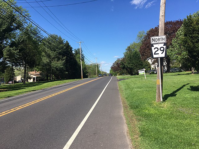 PA 29 northbound in Upper Providence Township