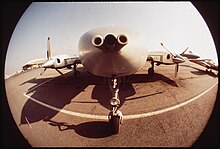 Airplane used to collect airborne hydrocarbons, May 1972 PLANE (SUPPLIED BY NASA) USES SPACE TECHNIQUES IN SMOG RESEARCH. SCIENTISTS FROM STATEWIDE AIR - NARA - 542670.jpg