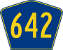 Highway 642 marker