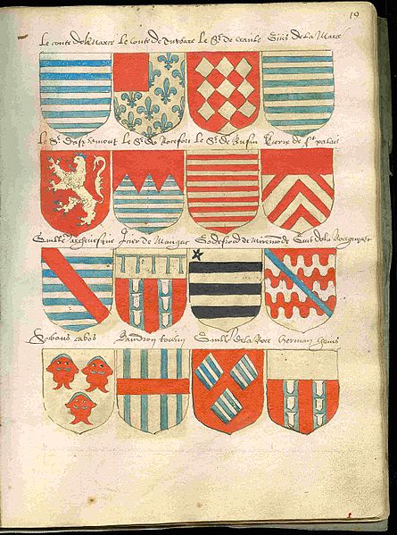 File:Page 19 from a copy of Wapenboek Beyeren (armorial) from ca. 1600.jpg