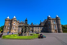 The Palace of Holyroodhouse is the Commissioner's residence Palace of Holyroodhouse.jpg