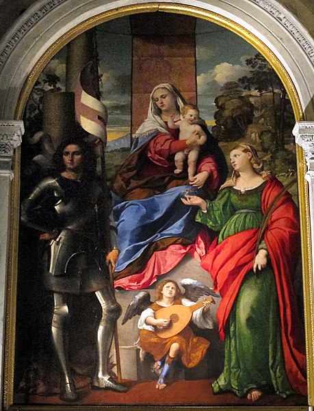 File:Palma il Vecchio, madonna in trono e santi 03.JPG