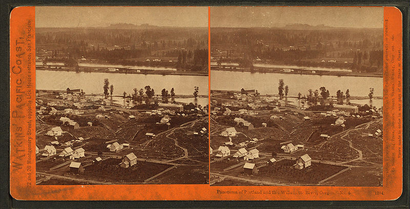 File:Panorama of Portland and the Willamette River, Oregon, by Watkins, Carleton E., 1829-1916.jpg