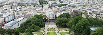 View from the Sacré-Coeur de Montmartre, to south