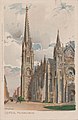 Peterskirche Leipzig – Künstlerpostkarte von Michael Zeno Diemer, um 1905