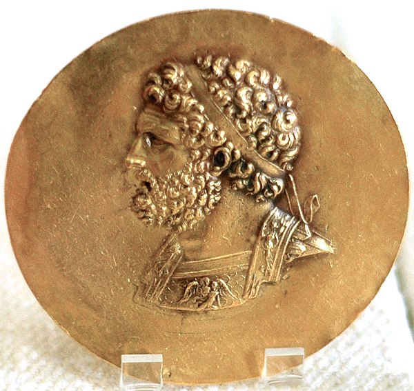 Philip II of Macedon - Roman medallion depicting the Macedonian king.