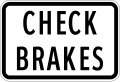 Check brakes